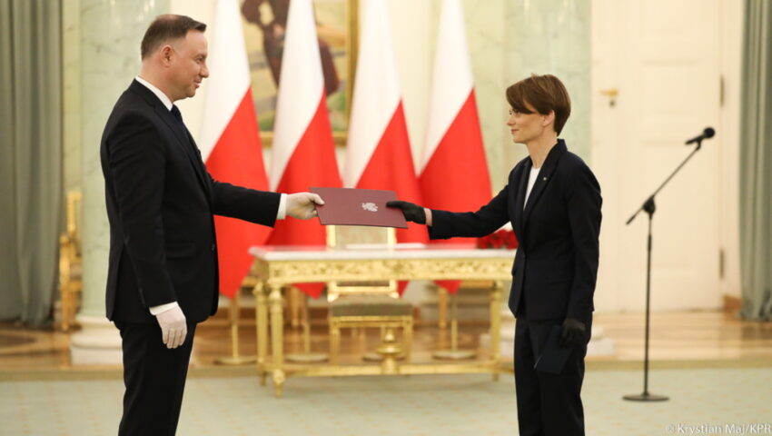 Prezydent powołał minister rozwoju Jadwigę Emilewicz na funkcję wicepremiera