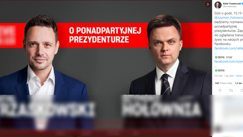 Wczoraj chciał “bezpartyjnej” prezydentury. Dziś finansuje konferencję z kandydatem Platformy Obywatelskiej