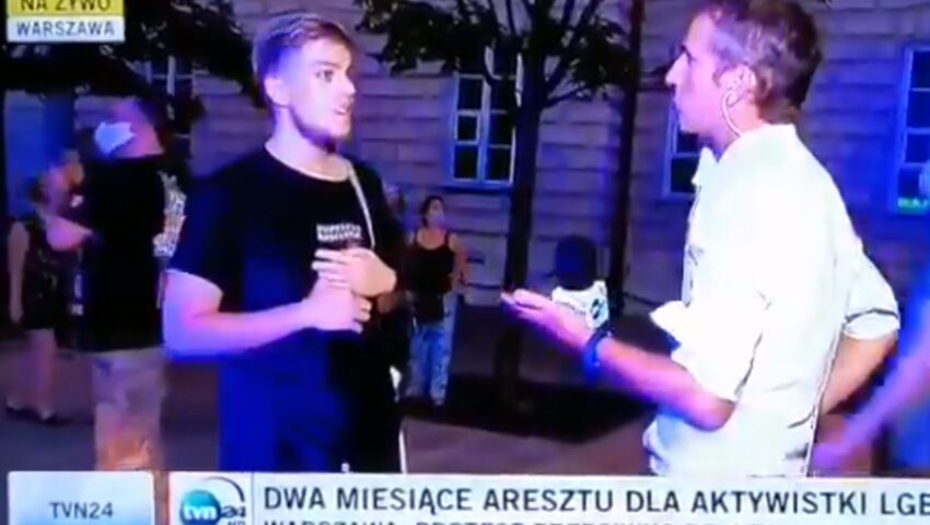Hit! Dziennikarz TVN24 pouczony przez działacza LGBT ws. płci Michała Sz. “Nie ma takiej rzeczywistości”