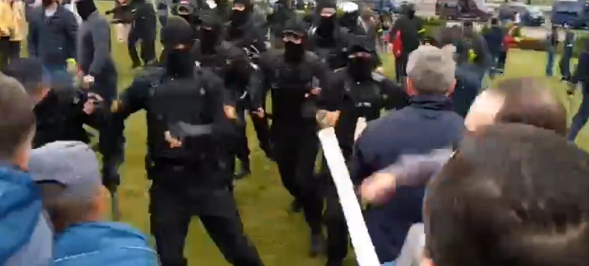 Szokujące sceny na Białorusi! Brutalna pacyfikacja protestów w Mińsku