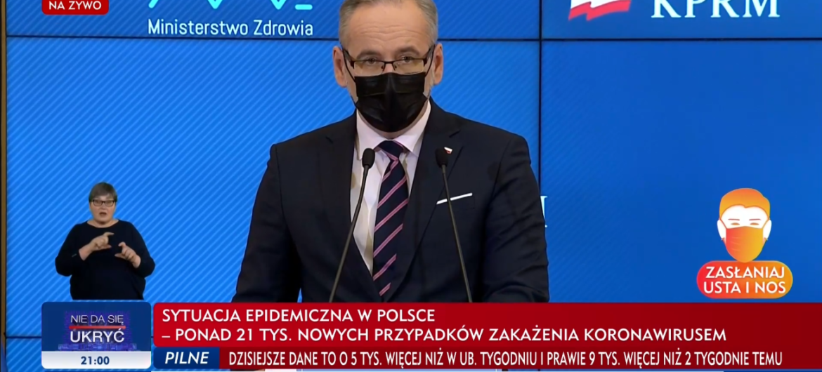 Kolejne województwa z nowymi obostrzeniami. Ważna konferencja ministra Niedzielskiego. Czeka nas kontynuacja wzrostów