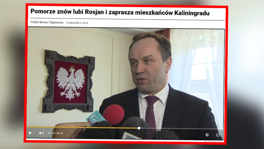 Płażyński punktuje hipokryzję Struka. “Pomorze znów lubi Rosjan i zaprasza mieszkańców Kaliningradu”