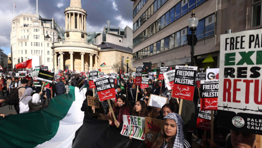 Tysiące osób na demonstracjach w Wielkiej Brytanii