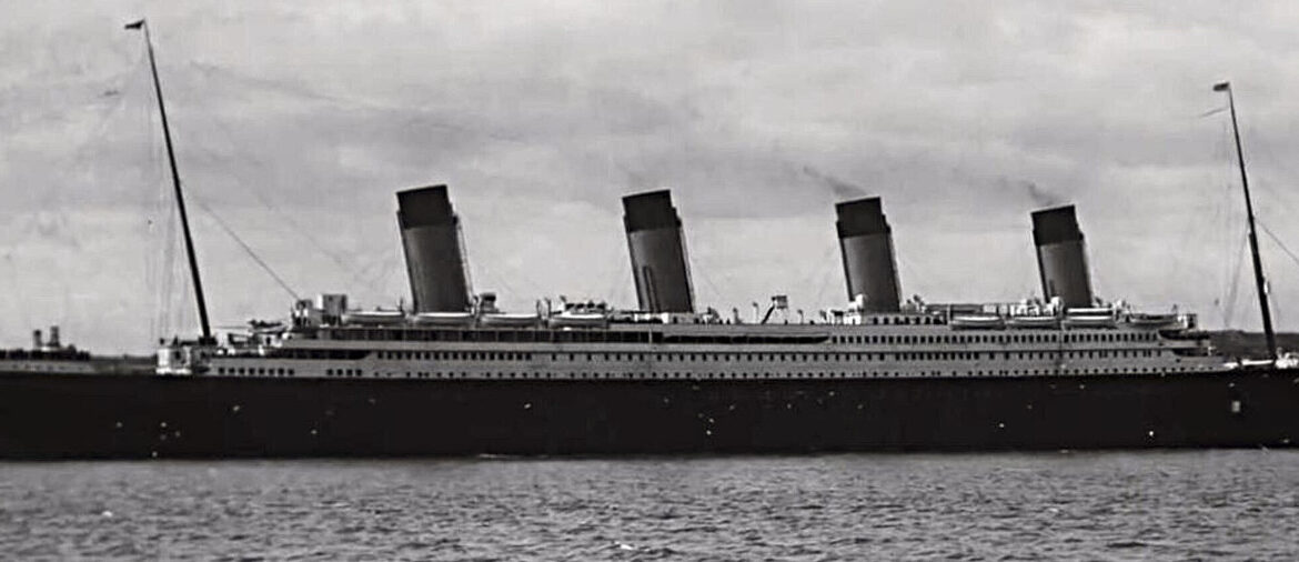 Titanic at the sea