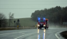 Pożar autokaru wiozącego 35 pasażerów