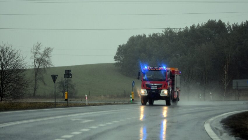 Pożar autokaru wiozącego 35 pasażerów