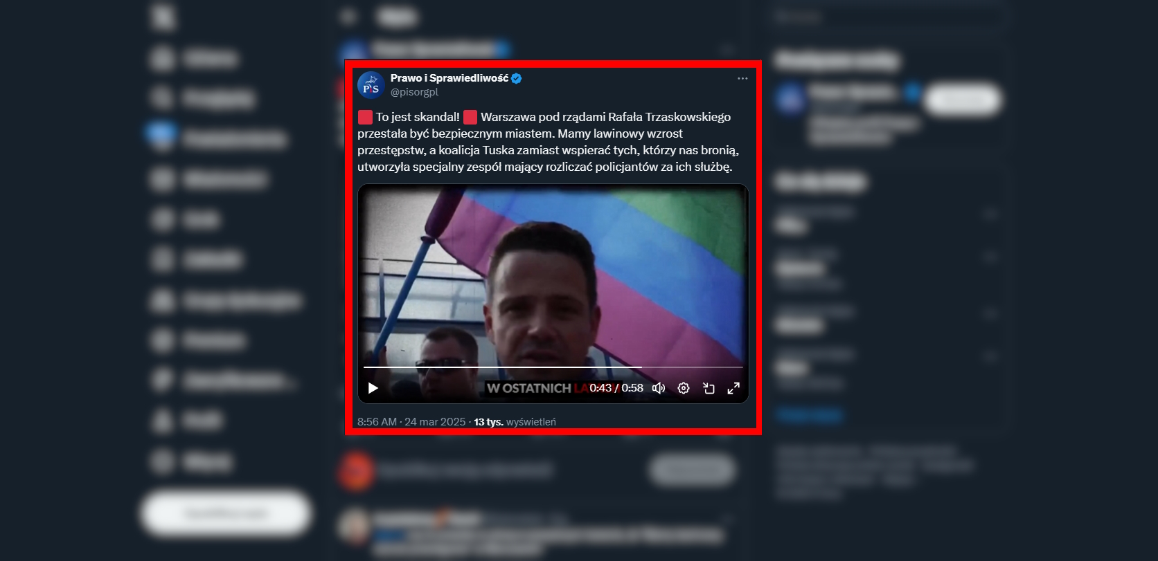 Mocny spot PiS: “Wracają czasy lat 90.: strach, chaos i bezsilność państwa”