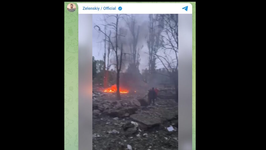 Rosjanie uderzyli na Kijów. “Prosto w budynek mieszkalny”